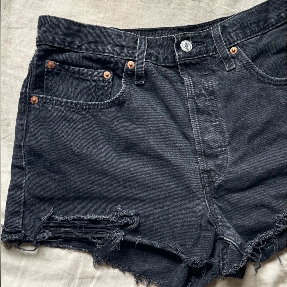 Black Levi 501 Denim Shorts (SOLD)